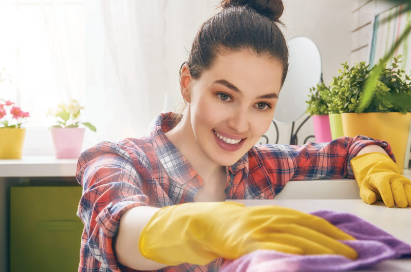 <b>Latex Household Flocklined Gloves</b>